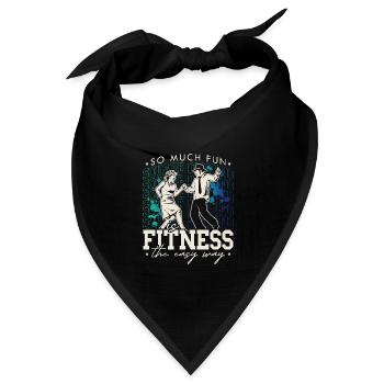 Square Dancing So Much Fun Square Western Dancing - Bandana Dreieckstuch - Schwarz - Vorne