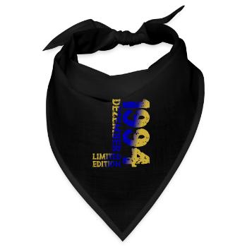 1994 Dezember Limited Edition 29. Geburtstag Deko - Bandana Dreieckstuch - Schwarz - Vorne
