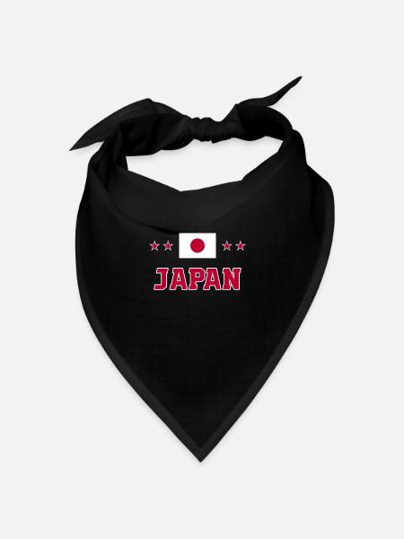 Japan - Bandana Dreieckstuch - Schwarz