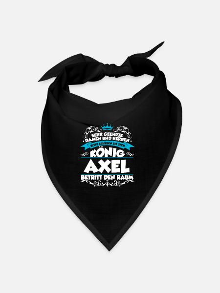 Axel Name Design - Bandana Dreieckstuch - Schwarz