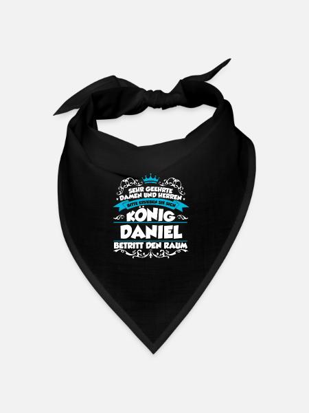 Daniel Name Design - Bandana Dreieckstuch - Schwarz