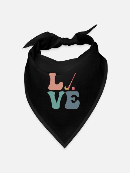 Feldhockey Streethockeyspieler - Bandana Dreieckstuch - Schwarz
