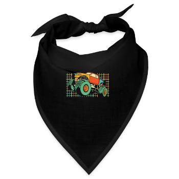 Monster Truck - Bandana Dreieckstuch - Schwarz - Vorne