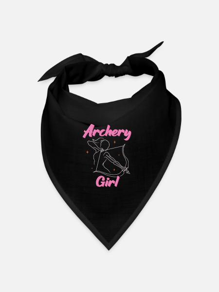 Archery Bogenschießen Bogen - Bandana Dreieckstuch - Schwarz