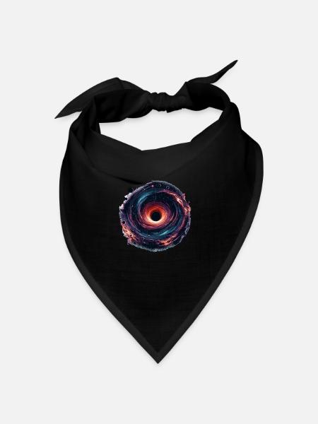Astrophysik-Enthusiast Astronomie Wissenschaft Weltraum - Bandana Dreieckstuch - Schwarz