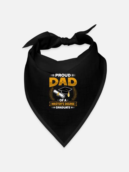 Master's Degree Studium Master Abschluss - Bandana Dreieckstuch - Schwarz