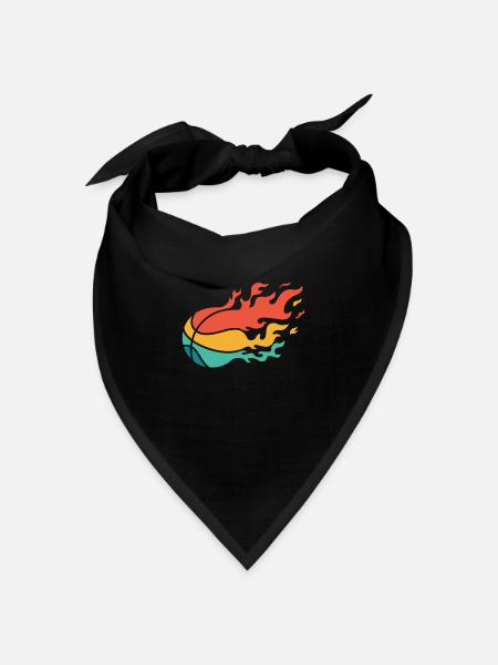 Basketball Basketballer - Bandana Dreieckstuch - Schwarz
