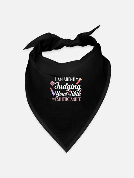 Kosmetikerin Hautpflege Hauttherapeutin - Bandana Dreieckstuch - Schwarz