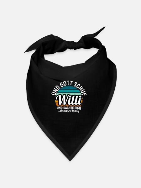 Willi - Bandana Dreieckstuch - Schwarz