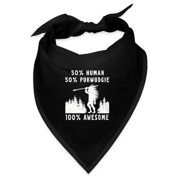 Pukwudgie Kryptide Folklore Mythen - Bandana Dreieckstuch - Schwarz - Vorne