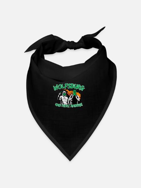Wolfsburg und nicht anders UPDATE - Bandana Dreieckstuch - Schwarz