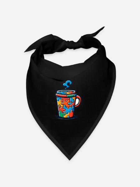 Puzzle Lover Jigzaw Puzzle Brettspiel Puzzler - Bandana Dreieckstuch - Schwarz
