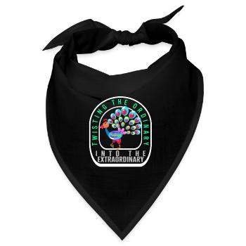 Ballon-Modellier-Shirt, Twisting The Ordinary - Bandana Dreieckstuch - Schwarz - Vorne
