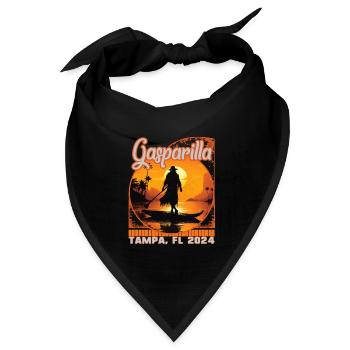 Gasparilla 2024 Paddleboard Pirat Tampa FL - Bandana Dreieckstuch - Schwarz - Vorne