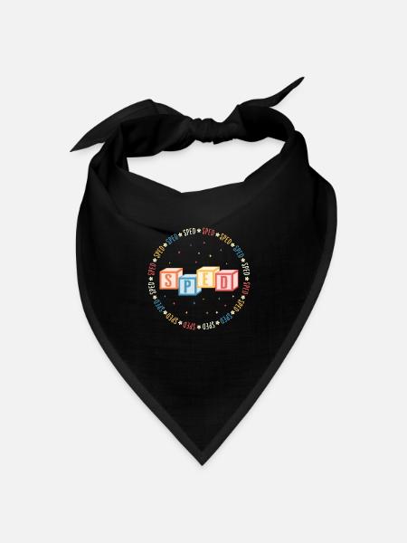 SPED Teacher Shirt, SPED T-Shirt, Klassisch - Bandana Dreieckstuch - Schwarz