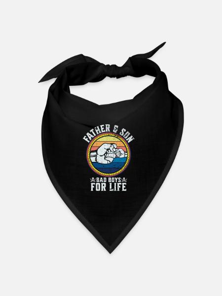 Father and Son Vater und Sohn Bad Boys for Life - Bandana Dreieckstuch - Schwarz