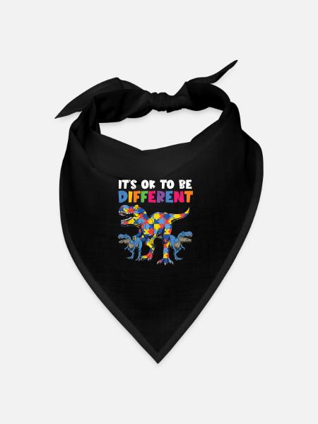 Autismus - Bandana Dreieckstuch - Schwarz