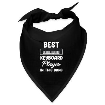 Bester Keyboarder In Dieser Band - Bandana Dreieckstuch - Schwarz - Vorne
