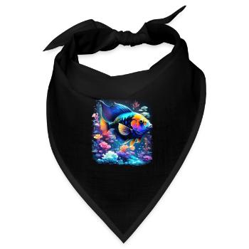 Skalar - Bandana Dreieckstuch - Schwarz - Vorne