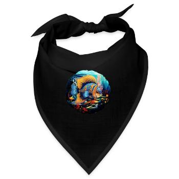Skalar - Bandana Dreieckstuch - Schwarz - Vorne