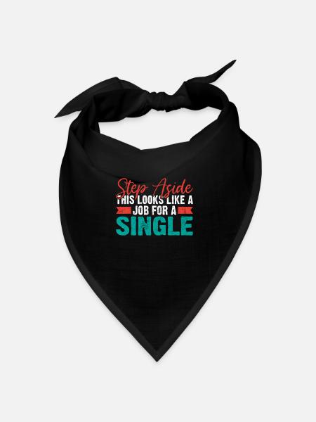 Single Gift - Bandana Dreieckstuch - Schwarz