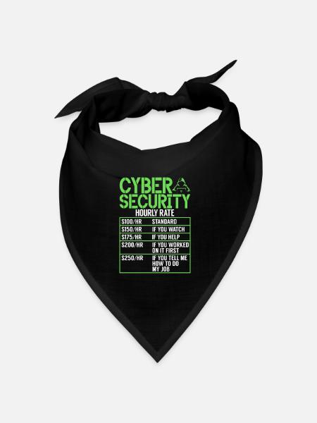 Cyber-sicherheits-hacker-hacking - Bandana Dreieckstuch - Schwarz
