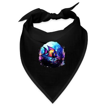 Skalar - Bandana Dreieckstuch - Schwarz - Vorne
