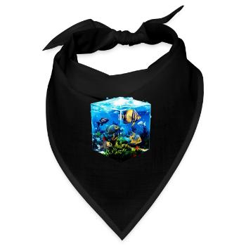 Skalar - Bandana Dreieckstuch - Schwarz - Vorne