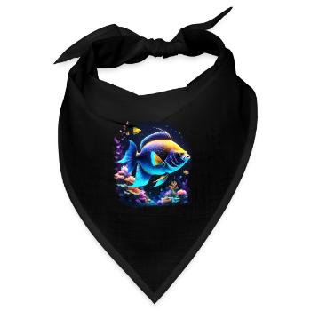 Skalar - Bandana Dreieckstuch - Schwarz - Vorne