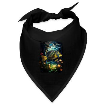 Skalar - Bandana Dreieckstuch - Schwarz - Vorne