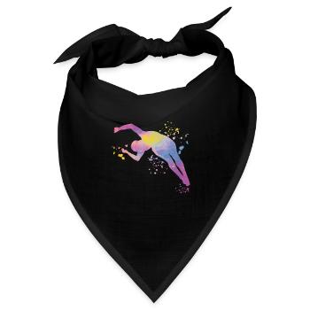 Turmspringen Synchronspringen Kunstspringen - Bandana Dreieckstuch - Schwarz - Vorne