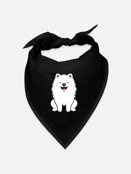 Samojede - Bandana Dreieckstuch - Schwarz