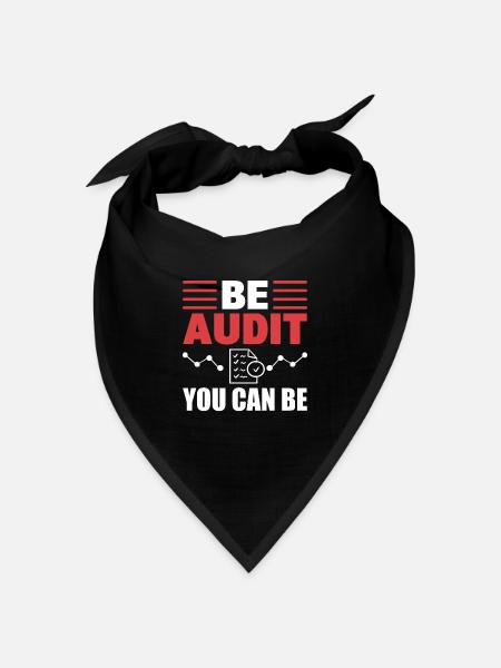 Be Audit You Can Be Buchhalter - Bandana Dreieckstuch - Schwarz