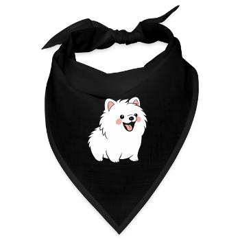 Spitz - Bandana Dreieckstuch - Schwarz - Vorne