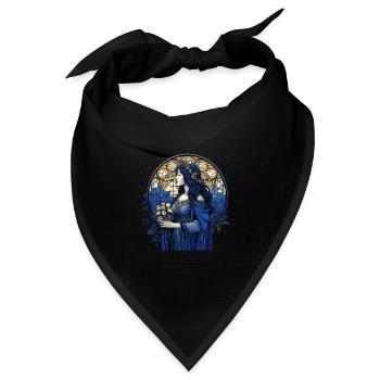 St Agnes Christian Spirituality Catholic Saint Rel - Bandana Dreieckstuch - Schwarz - Vorne