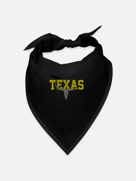 Texas - Bandana Dreieckstuch - Schwarz