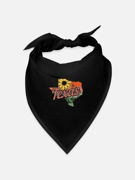 Texas - Bandana Dreieckstuch - Schwarz