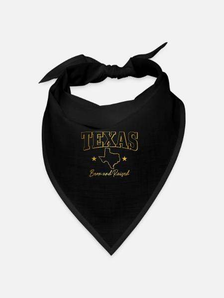 Texas - Bandana Dreieckstuch - Schwarz