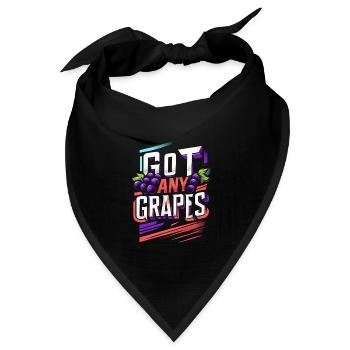 Got Any Grapes 11 - Bandana Dreieckstuch - Schwarz - Vorne
