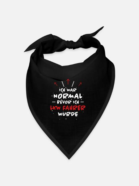 LKW Fahrer Spruch Job Lustiges LKW Fahrer Geschenk - Bandana Dreieckstuch - Schwarz