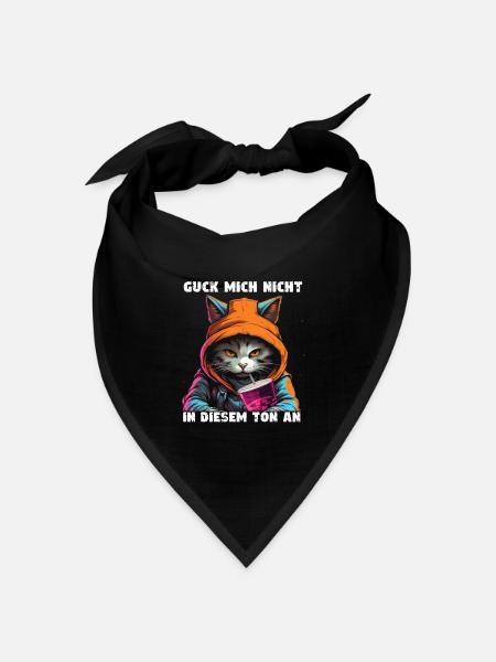 Schau mich nicht in diesem Ton an! - Bandana Dreieckstuch - Schwarz