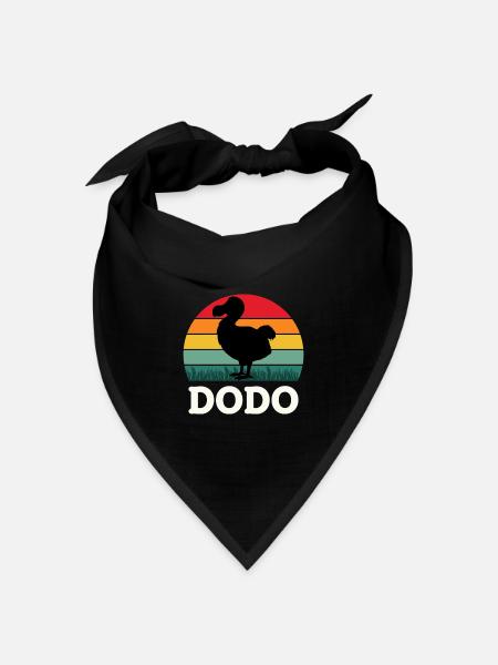 Vogelliebhaber Flugfähiger Vogel Dodo - Bandana Dreieckstuch - Schwarz