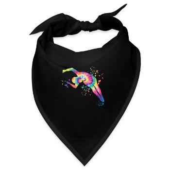 Turmspringen Synchronspringen Kunstspringen - Bandana Dreieckstuch - Schwarz - Vorne