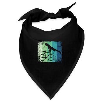 Kunstradfahren Kunstradfahrer - Bandana Dreieckstuch - Schwarz - Vorne