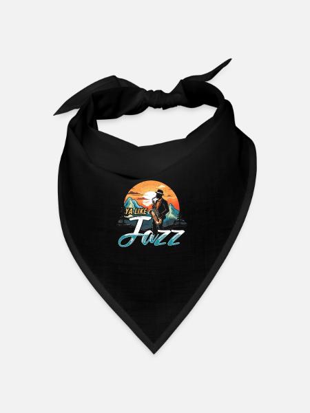 Jazz Music Ya Like Jazz Musician Jazz Music Lover - Bandana Dreieckstuch - Schwarz