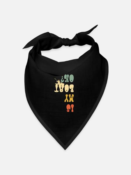 Rowboot Der Crew Boot Rowboot Rower Rowes Rower - Bandana Dreieckstuch - Schwarz