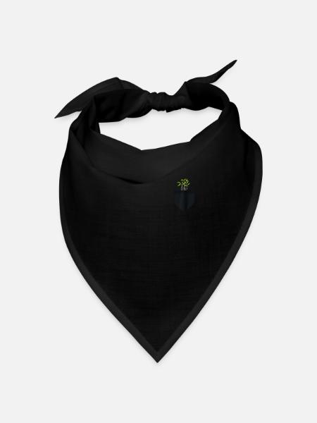 Urban Gardener Männer Frauen Microgreens - Bandana Dreieckstuch - Schwarz