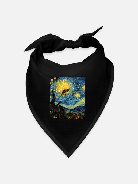 Bumblebee Sternenhemd Pollinator - Bandana Dreieckstuch - Schwarz