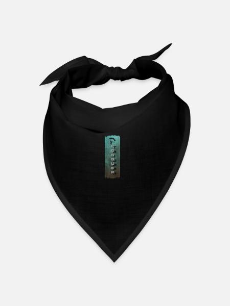 Entschlossenheit des Kriegers: Eroberung und spartanischer Helm - Bandana Dreieckstuch - Schwarz