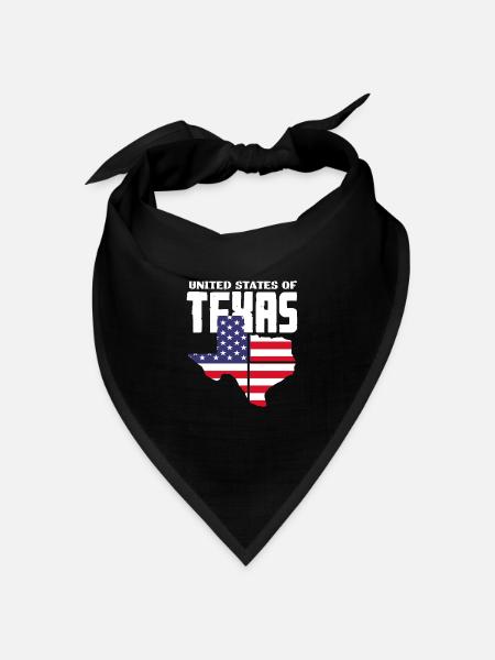 Stolzes Texaner Texas - Bandana Dreieckstuch - Schwarz